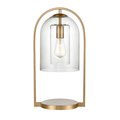 Elk Home Bell Jar 20'' High 1-Light Desk Lamp - Aged Brass S0019-9579